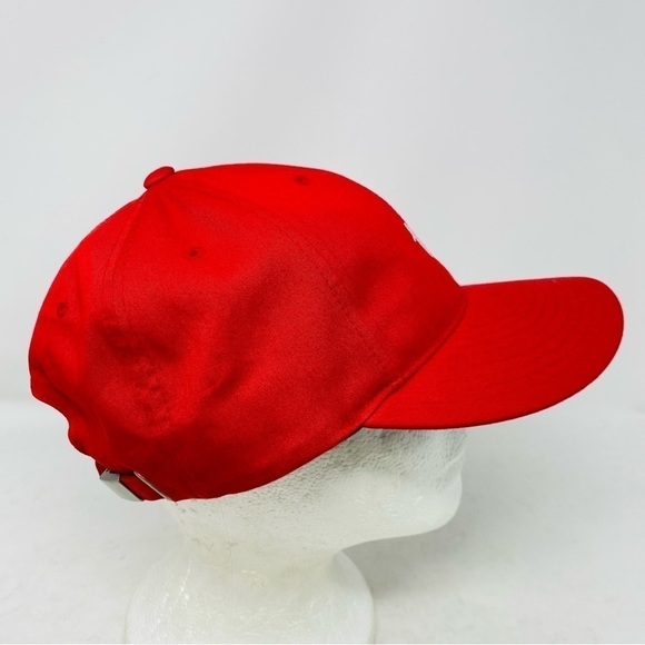 Volcom Embroidered Logo Red Baseball Hat OS - Picture 3 of 7